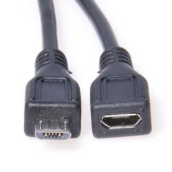  Cablu prelungitor micro USB 2.0 T-M 2m Negru, ku2me2f (KU2ME2F)