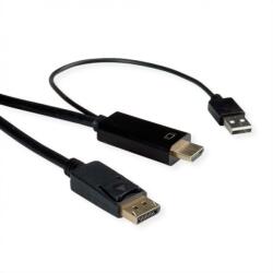 Roline Cablu activ HDMI la Displayport 4K60Hz T-T 2m Negru, Roline 11.04. 5992 (11.04.5992-10)