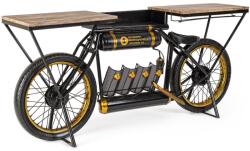 Bizzotto Consola tip Bar model Bicicleta din fier si lemn Epic 183 cm x 41 cm x 86 h (0745898)
