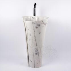 Piatraonline Chiuveta Tao Milos - Marmura Calacatta Lilac, 42 x 85 cm