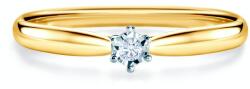 SAVICKI Inel de logodnă SAVICKI: aur bicolor, diamant - savicki - 3 556,00 RON