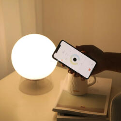 LUTEC Connect Smart gömb alakú asztali LED lámpa 12 W, hideg-melegfehér, fehér-fekete (Globe RGBW) (8500403012)