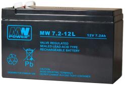 MPL Power Elektro MPL MW POWER MW 7.2-12L UPS battery Lead-acid accumulator VRLA AGM Maintenance-free 12 V 7, 2 Ah Black (MW 7-12L) - vexio
