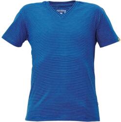Cerva Antisztatikus rövid ujjú galléros póló V nyakkal NOYO ESD - Királykék | 2XL (0304013550005)