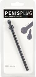 DILATOR - üreges szilikon húgycső dildó - fekete (7mm)