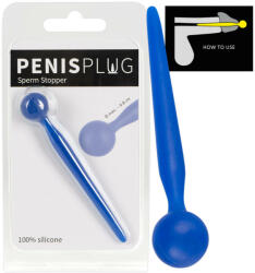  Dilator Sperm Stopper - gömbös, szilikon húgycsőtágító dildó (kék)