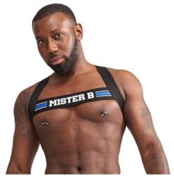  Urban Club harness X-back Striped-kék - sex-shop
