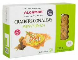 Algamar Crackers cu ovaz, seminte de in si alge marine bio 160g Algamar