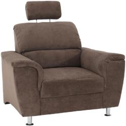 Mobikon Fotoliu tapiterie textil maro Santiago 112x92x114 cm (0000148769)