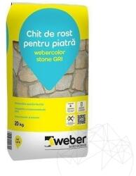 Weber Saint Gobain Romania Chit Rosturi Piatra Naturala - Weber Color Stone Gri, 20 kg