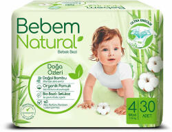 Bebem Natural pelenka (4-es) 7 - 14 kg (30 db/cs) - babyboxstore