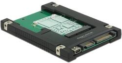 Delock 2.5 -os SATA-átalakító, 22 tus / USB 2.0 Mini-B típusú > 1 x mSATA / Mini PCIe-nyílás (62853)