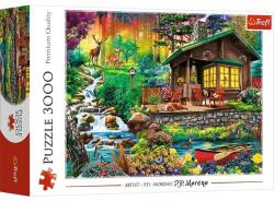 Trefl Egy kabin az erdőben 3000 db-os (33074)