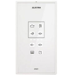 ELECTRA Post suplimentar de interior audio Electra Smart ATM. 0S403. ELW04, 4 fire, tastatura tactila iluminata, sticla securizata, alb (ATM.0S403.ELW04)