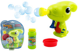 DIHUA Pistol-dinozaur pentru baloane de săpun - verde neon (DHOBB10122) Tub balon de sapun