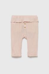 Benetton pantaloni de bumbac pentru copii culoarea roz, modelator PPYY-SPG029_30X