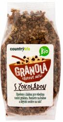 Country Life BIO Granola - Ovăz crocant müsli 350g 350 g ciocolată