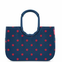 Reisenthel loopshopper L kék-piros pöttyös női bevásárló táska (OR3076)