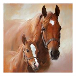 AMBIENTE Szalvéta 33x33cm 20db/csomag Horse with Foal, Ló csikóval (AMB.13307350)