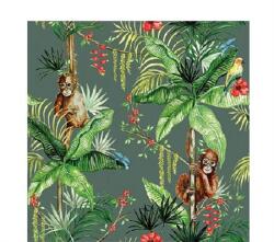 Ambiente Szalvéta 25x25cm 20db/csomag Orangutan green, Orángután zöld (AMB.12514220)