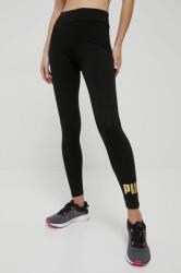 PUMA legging Essentials+ Metallic 848307 fekete, női, nyomott mintás, 586861 - fekete XS - answear - 9 590 Ft