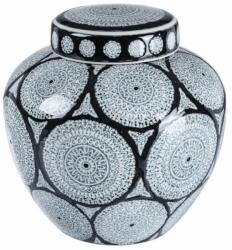 Bizzotto ANTIFONE fekete porcelán váza