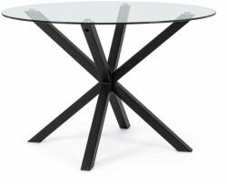 Bizzotto MAY fekete fém étkezőasztal 114cm