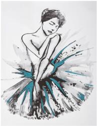 Atmosphera Createur D'interieur Sticker ILLU Danseuse Blue, 30x40 cm