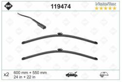 Bosch Mercedes E-osztály (W238) 2017.04-től és E-osztály Cabrio (C238) 2017.09-től első ablaktörlő lapát készlet, gyári csatlakozós SWF119474 (=BOSCH A242S 3397014242)