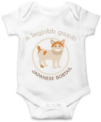 printfashion A legjobb gazdi - Japanese bobtail - Baba Body - Fehér (6304994)