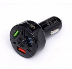  Kraft&Dele 3x USB 3.0 gyors autós töltő 12 és 24 V 3A LED-del