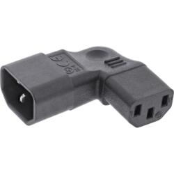 InLine Adaptor de alimentare IEC 60320 C14 la C13 unghi 90 grade stanga/dreapta, InLine 16723E (IL16723E)