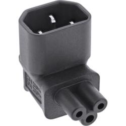 InLine Adaptor de alimentare IEC 60320 C14 la C5 unghi 90 grade sus/jos, InLine 16723G (IL16723G)