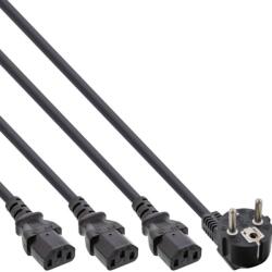 InLine Cablu alimentare Y Schuko la 3 x C13 5m Negru, InLine 16657I (IL16657I)