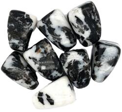  Jasp Zebra Negru Rulat Natural - 24-34 x 16-25 mm - ( L ) - 1 Buc