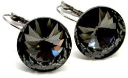 DIANA 18 mm-es fülbevaló (black diamond) (20220312302)