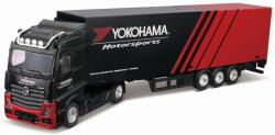 Bburago Tir Mercedes Benz Actros Gigaspace YOKOHAMA Black + Trailer - 40 cm1/43 (13810)