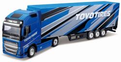 Bburago Tir Volvo FH16 Globetrotter 750 XXL Blue + trailer TOYO TIRES - 40 cm1/43 (13807)