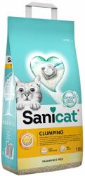 Sanicat Clumping 10 L asternut din bentonita pentru litiera pisicilor, fara miros