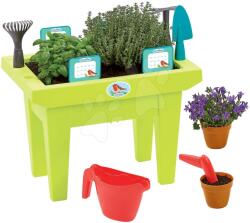 Écoiffier Măsuță pentru grădinar The Flower Box Garden&Seasons Ecoiffier cu unelte și accesorii de la 18 luni (ECO4290)