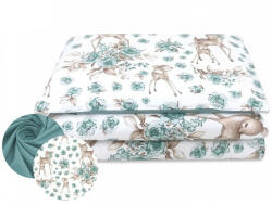 Baby Shop ágynemű huzat 100*135cm - menta őzike - babastar