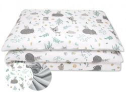  Baby Shop ágynemű huzat 100*135 cm - menta erdei barátok