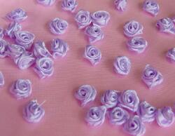  szatén rózsafej 1, 2 cm, lila (100db)