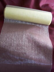  Ekrü organza dekorációs anyag - 47 cm széles, 10 méter hosszú -4703