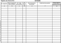  Registru de intrare-iesire