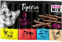 Tigeria Tigeria Sticks 10 x 5 g - Pachet mixt II (Iepure, Gâscă, Miel și Vânat)