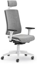 Antares Pure Standard White professzionális irodai forgószék kárpitozott háttámla fejtámla műanyag lábkereszt LE. 40 okkersárga (ANKHSZ360-40)