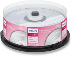 Philips Mediu de Stocare 1x25 DVD-R 4, 7GB 16x SP (DM4S6B25F/00)
