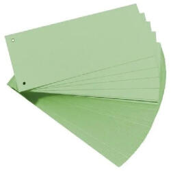 Office Separatoare carton biblioraft 100x240mm verzi, set 100