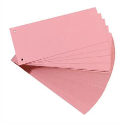 Office Separatoare carton biblioraft 100x240mm roz, set 100